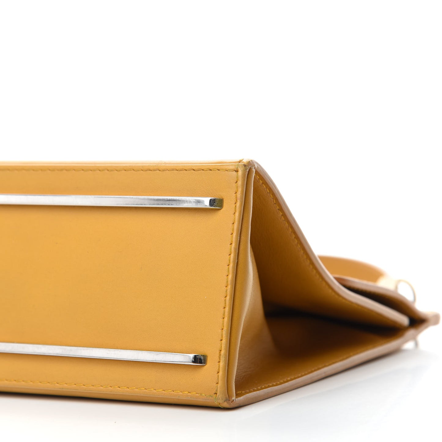 Calfskin Le Dix Cartable S Bag Jaune Citronnade