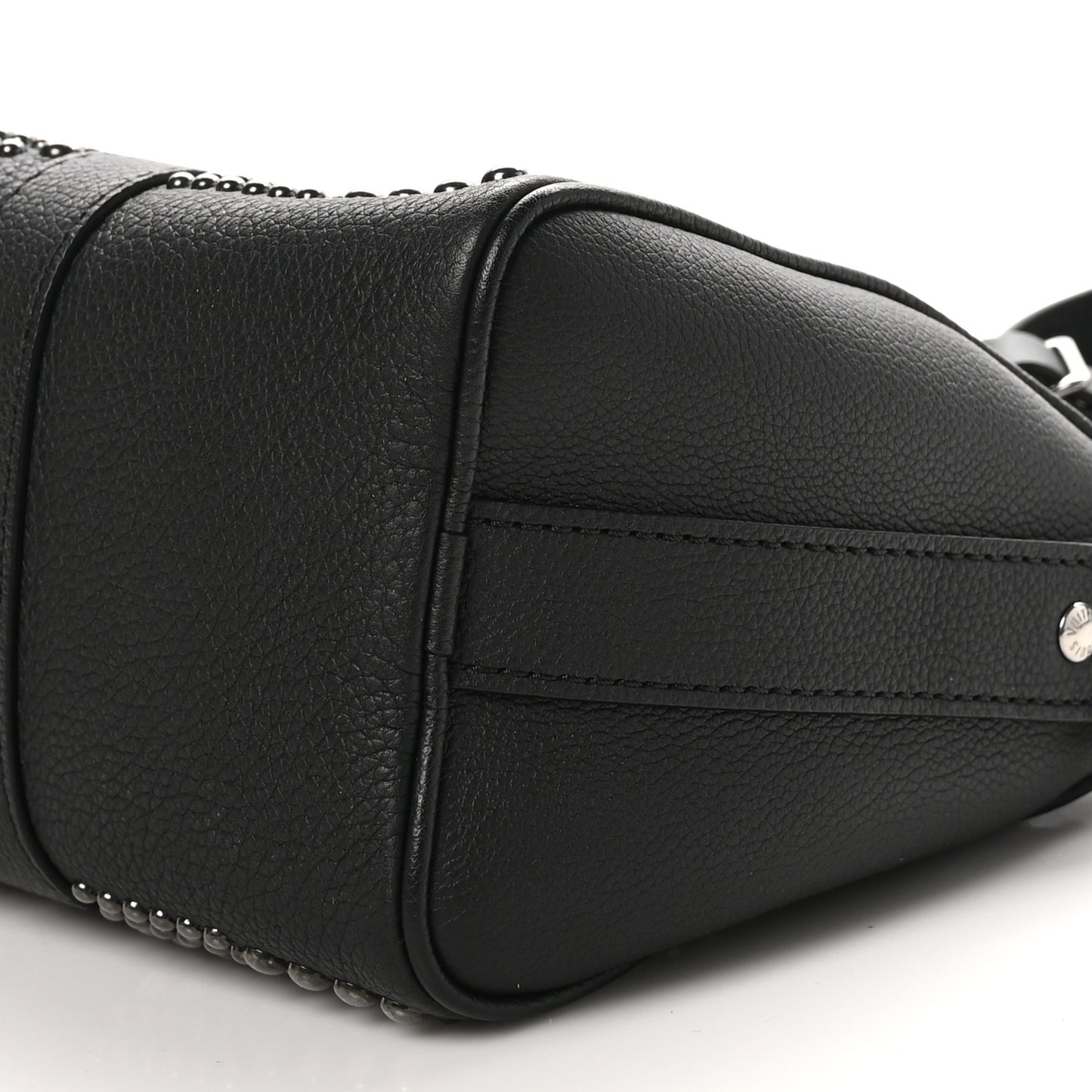 Calfskin Damier Studded Keepall Bandouliere 25 Black