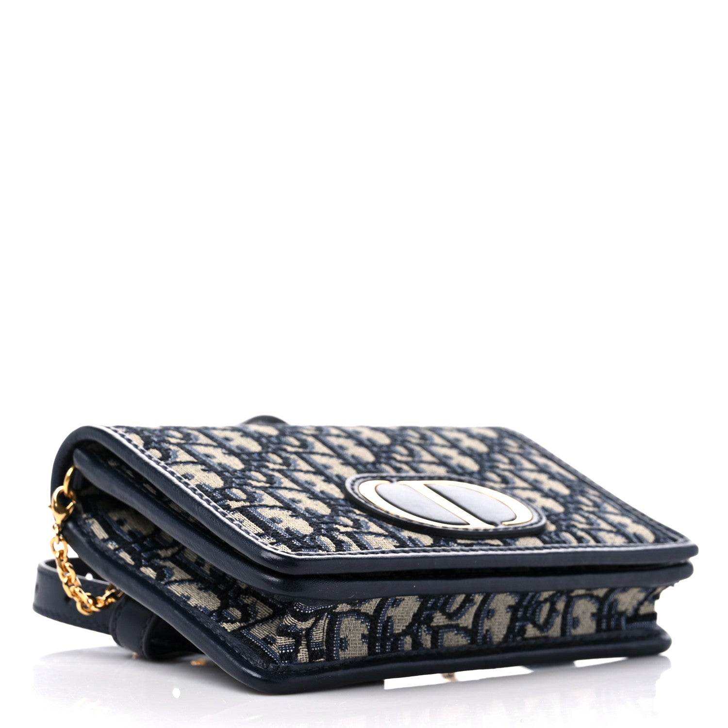 Christian Dior Oblique 30 Montaigne 2-In-1 Pouch Blue 4 of 9