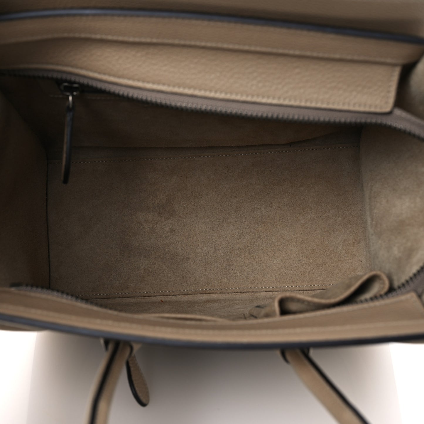 Drummed Calfskin Micro Luggage Dune