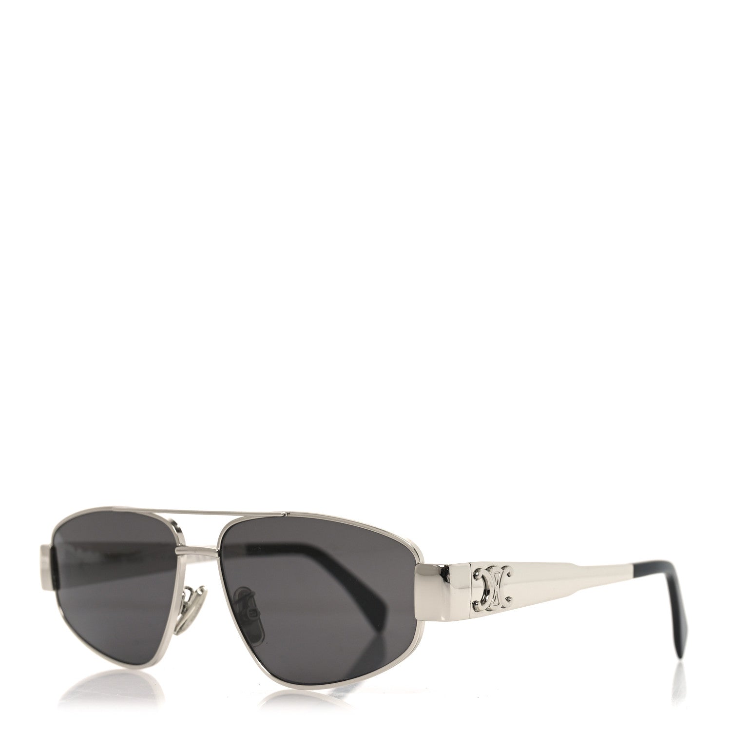 Celine Metal Triomphe 03 Sunglasses CL40281U Silver Smoke 1882119