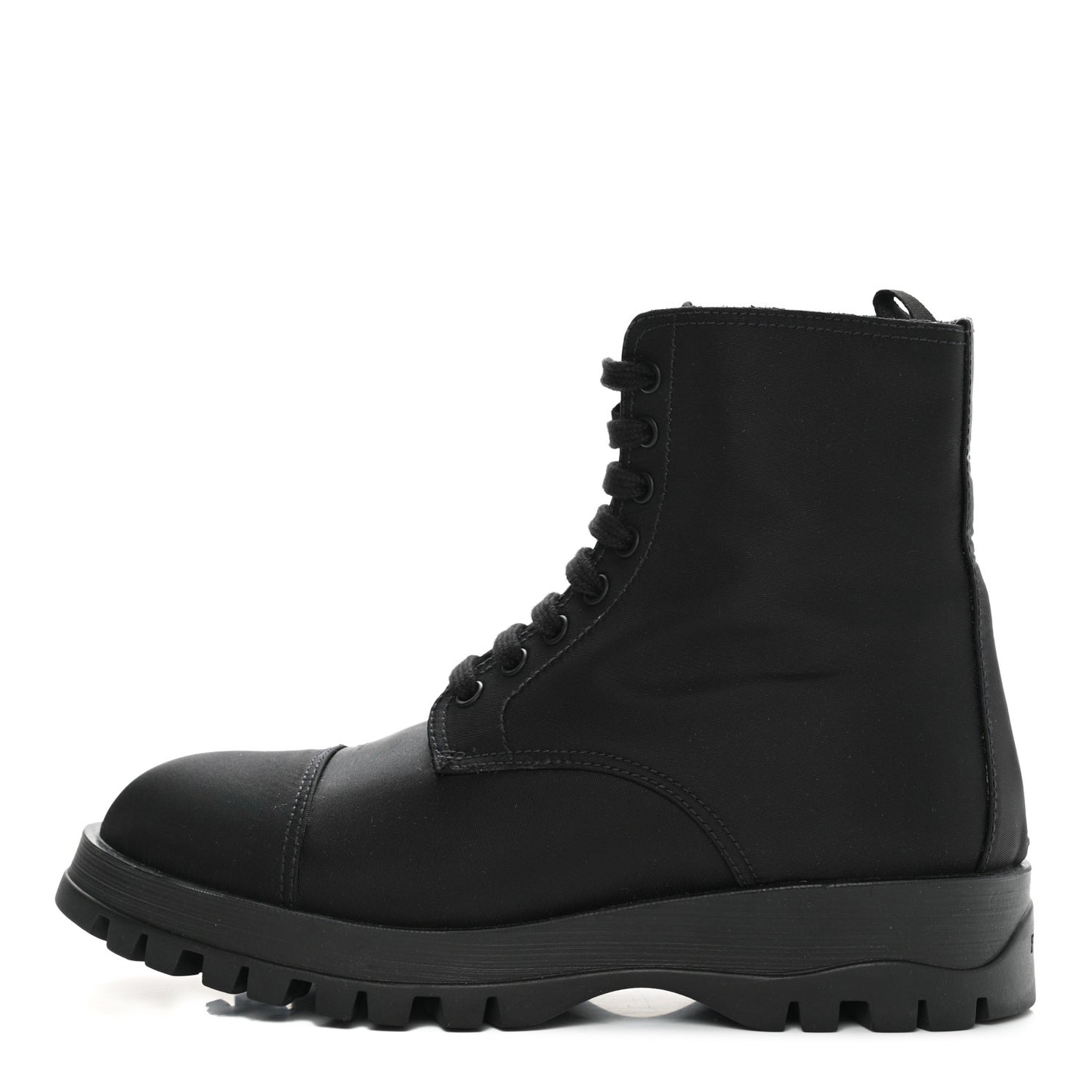 Nylon Gabardine Captoe 30mm Combat Boots 36.5 Black