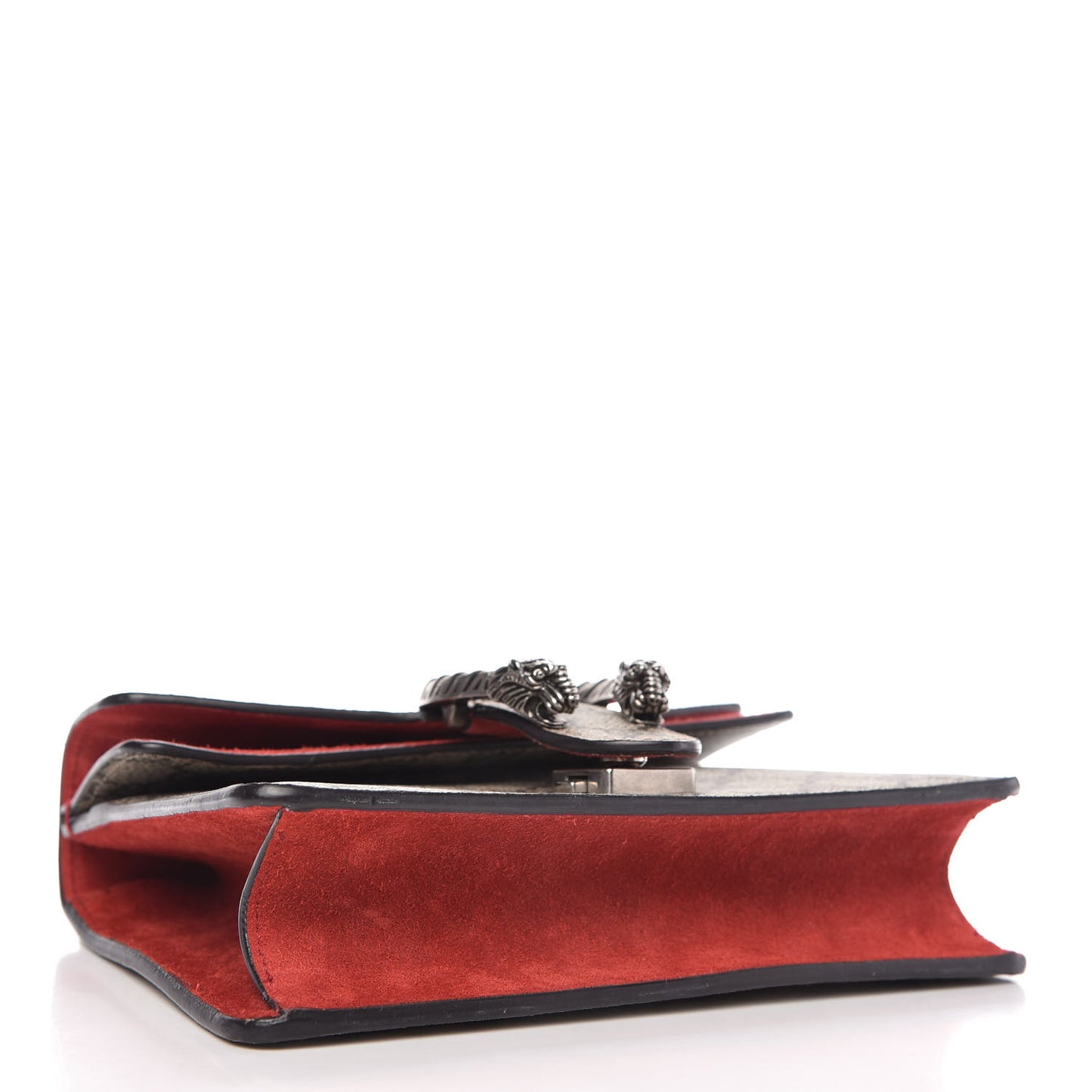 GG Supreme Monogram Mini Dionysus Shoulder Bag Hibiscus Red