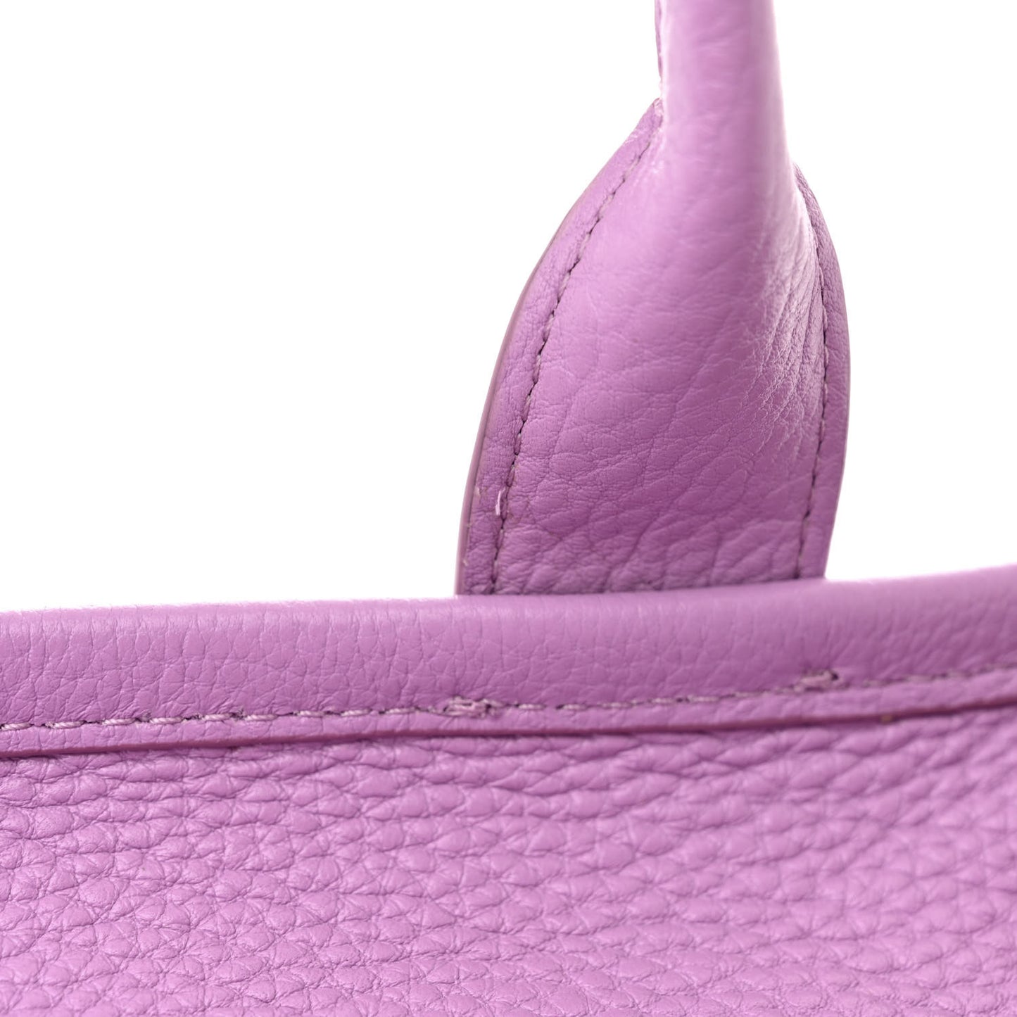 Grained Calfskin Small The Tote Bag Regal Orchid