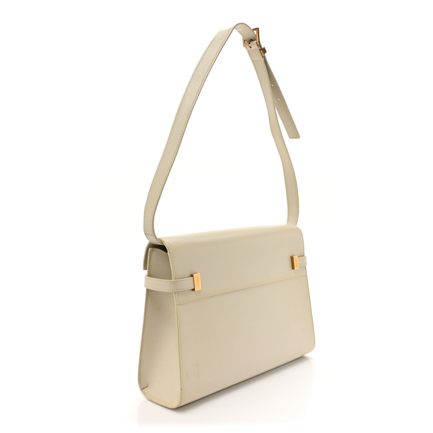 Smooth Calfskin Manhattan Shoulder Bag Crema Soft