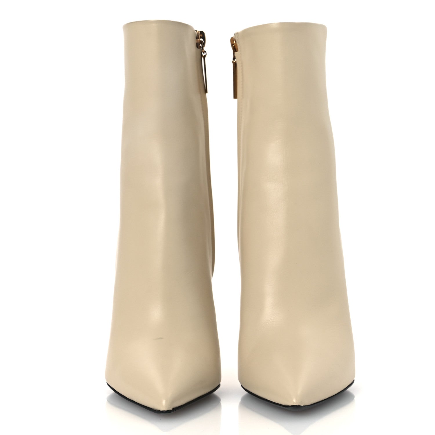 Saint Laurent Calfskin Opyum 110 Ankle Boots 35 Real Beige 2 of 13