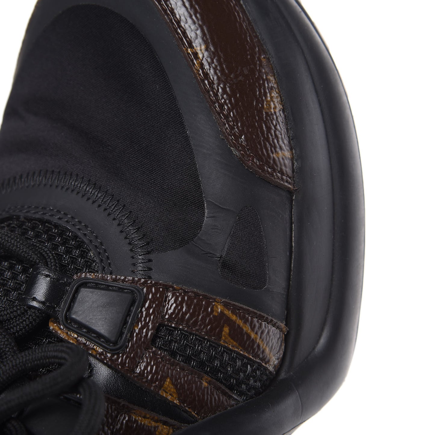 Calfskin Patent Monogram LV Archlight Sneakers 37 Black