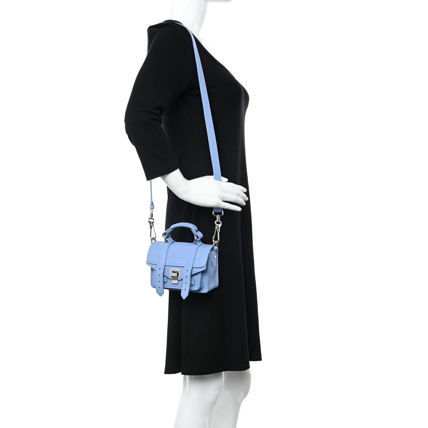 Lambskin Micro PS1 Satchel Paris Sky