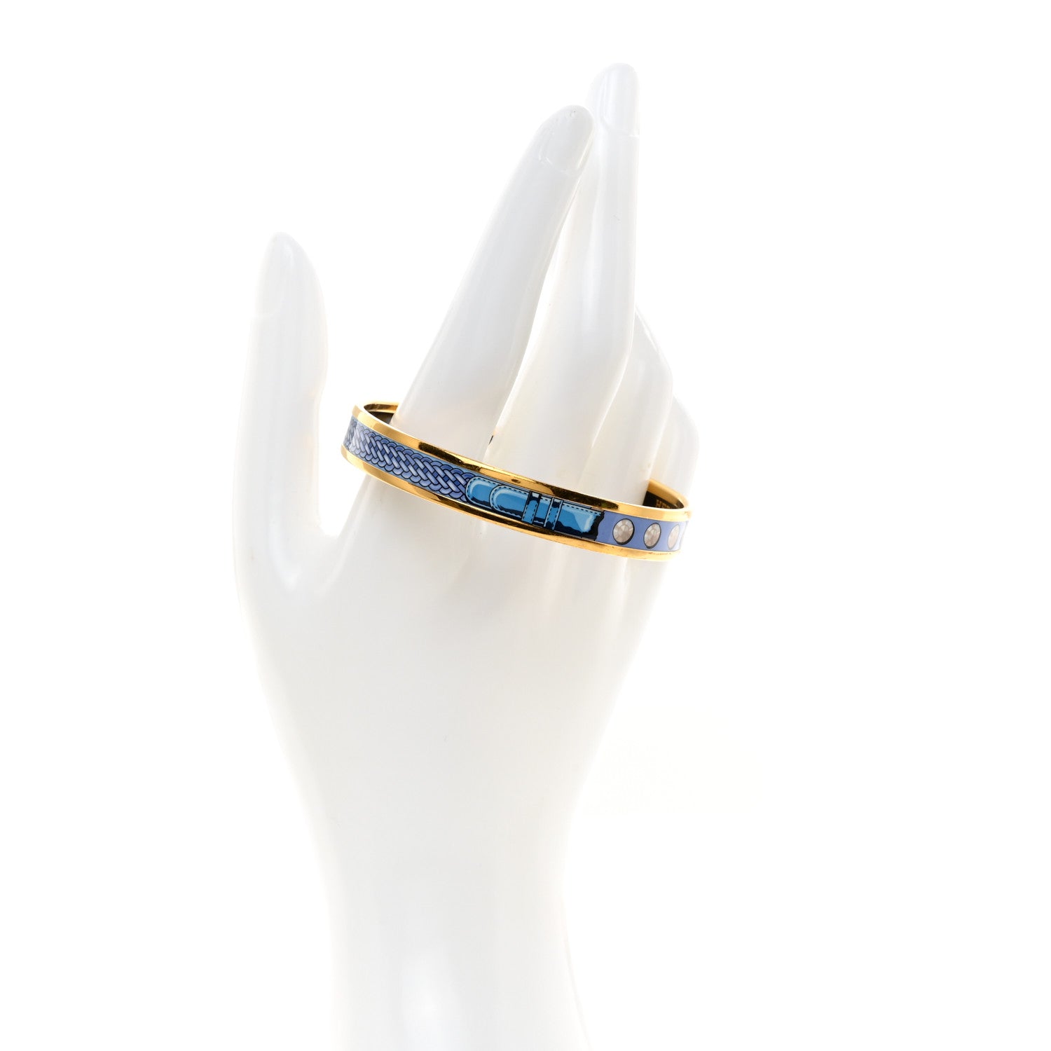 Hermes Enamel Printed Narrow Bracelet 65 2 of 6