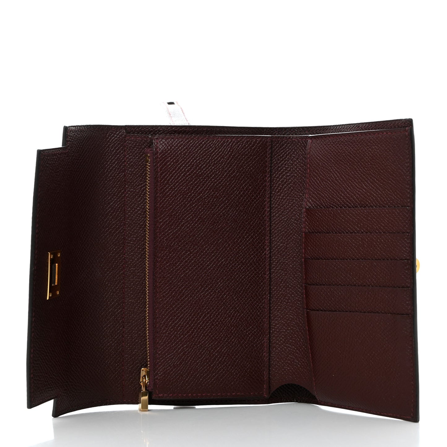 Epsom Medium Kelly Wallet Bordeaux