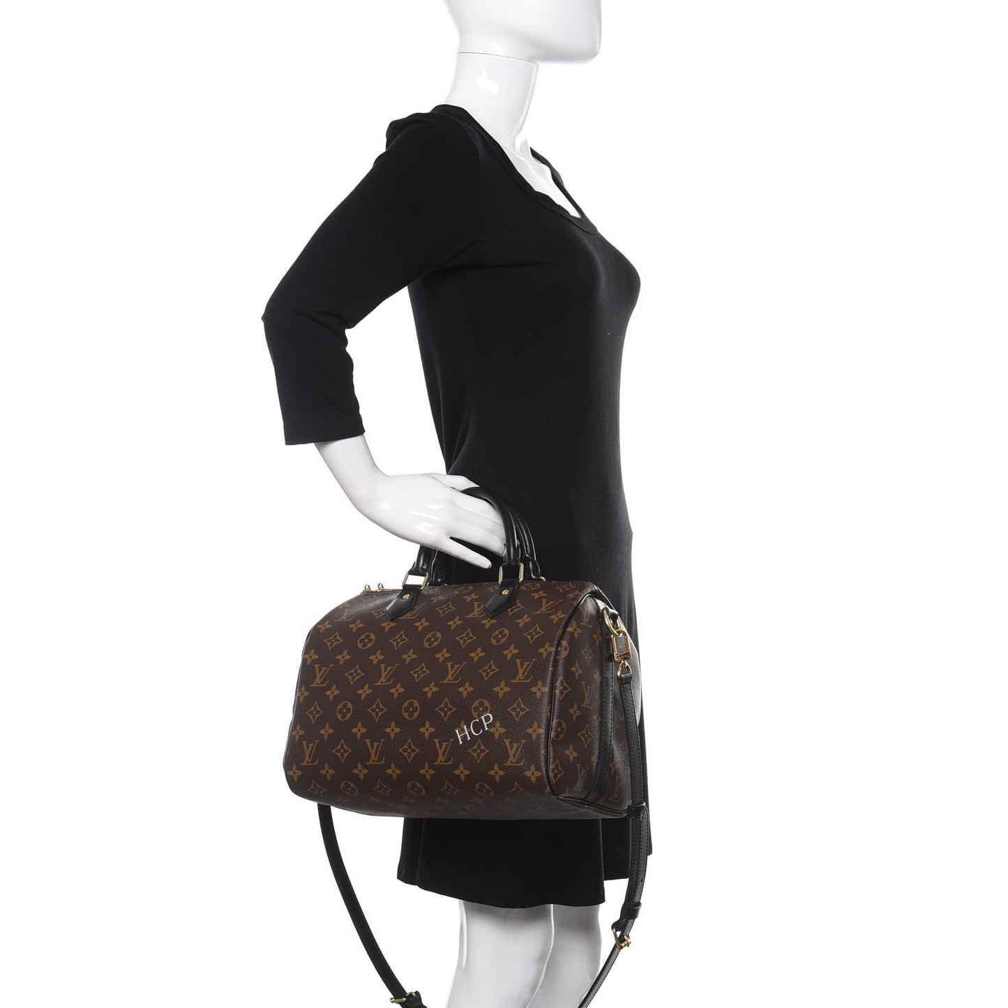 Monogram My World Tour Speedy Bandouliere 30 Black