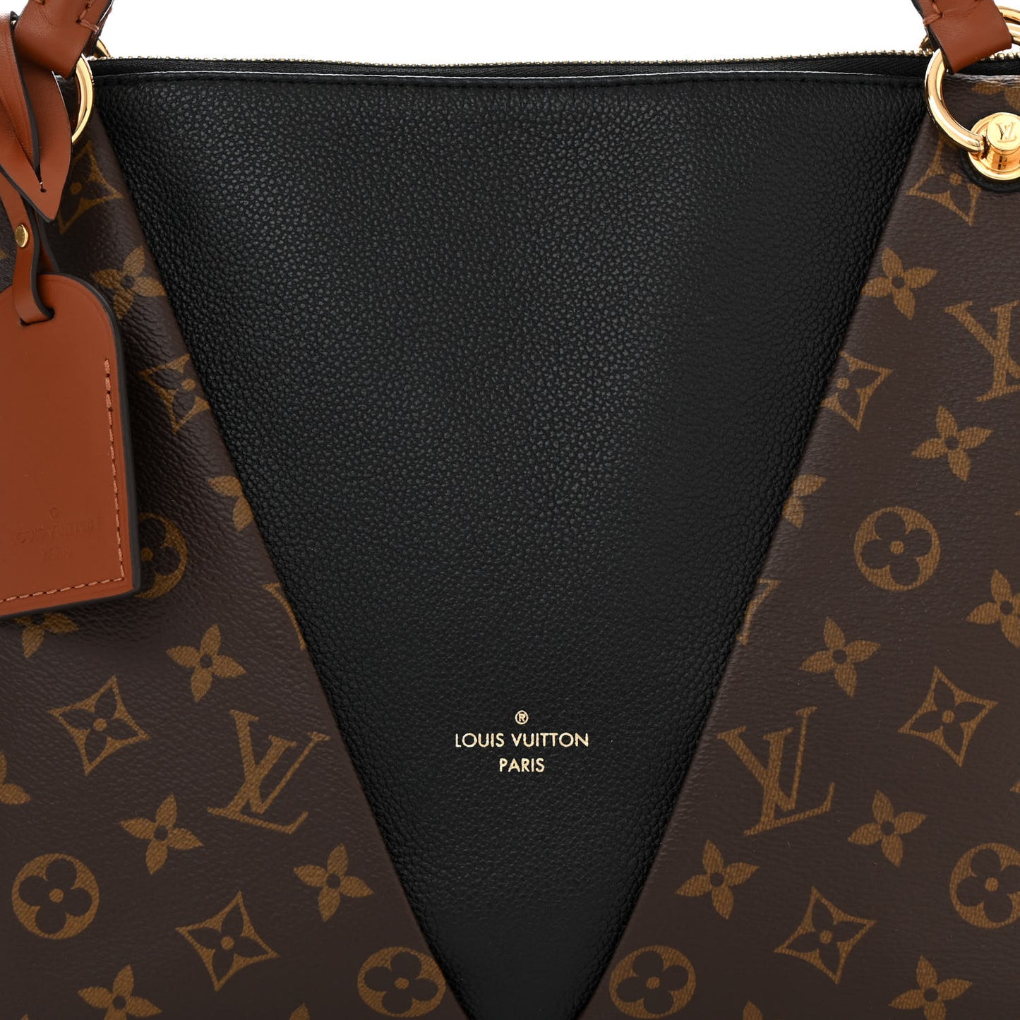 Monogram V Tote MM Black