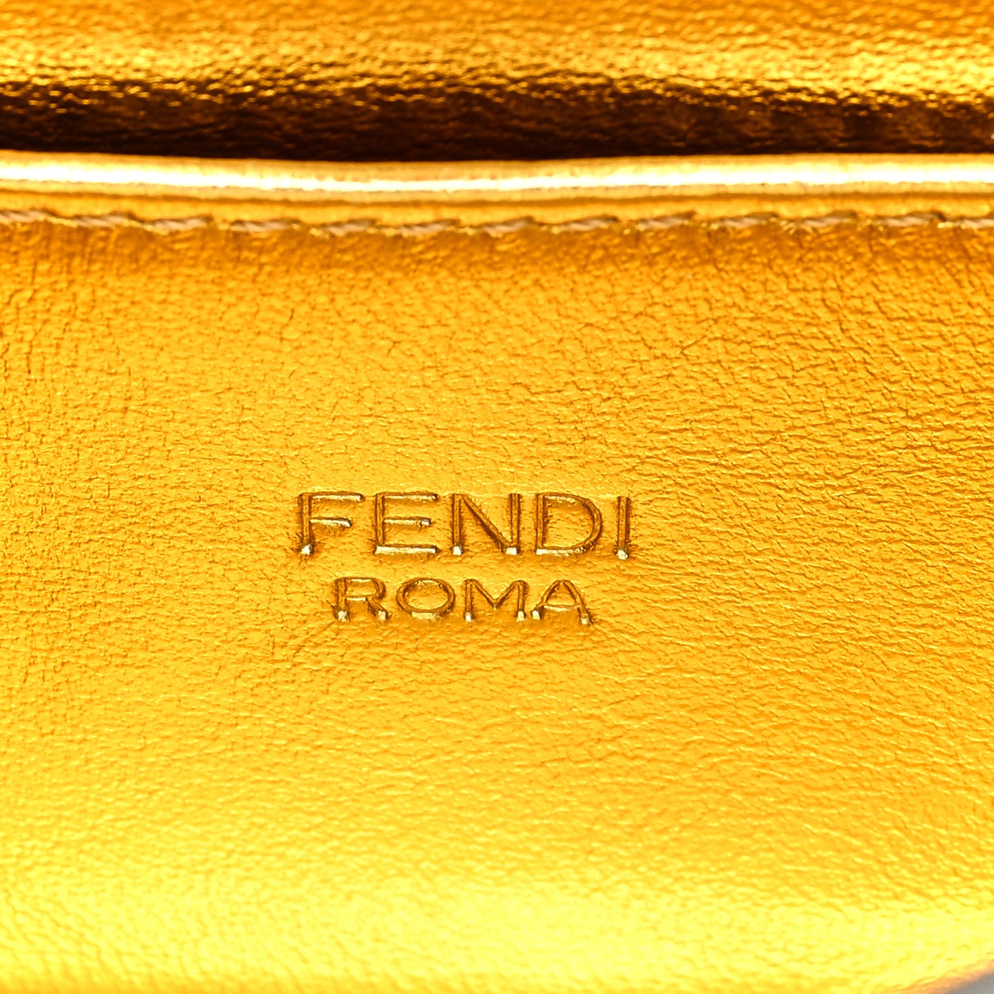 Nappa Small Peekaboo I SEE U East West Chain Satchel Limone