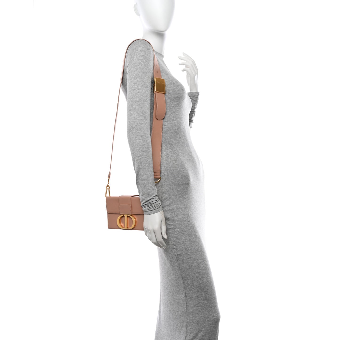Smooth Calfskin 30 Montaigne Box Bag Pale Pink