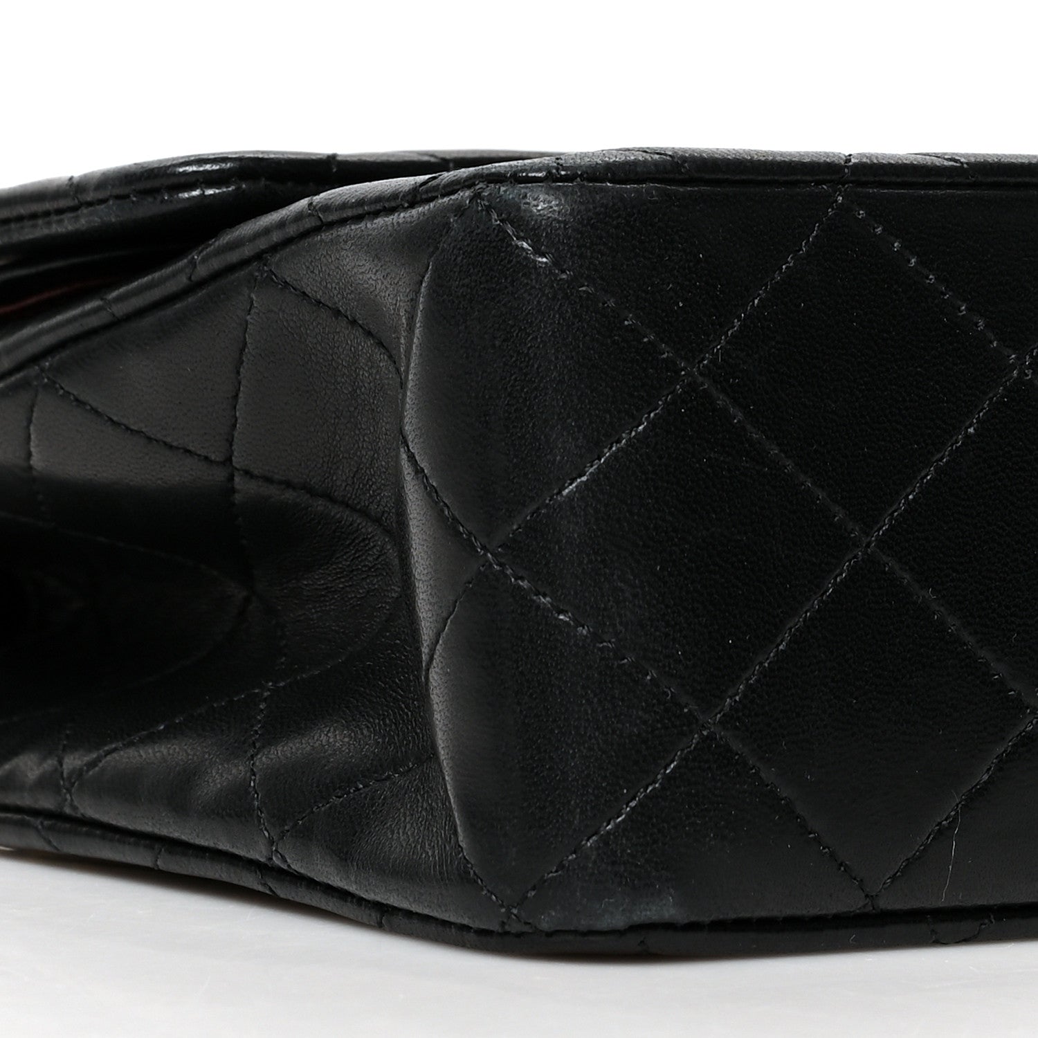 Chanel Lambskin Quilted Medium Double Flap Black 9 of 11