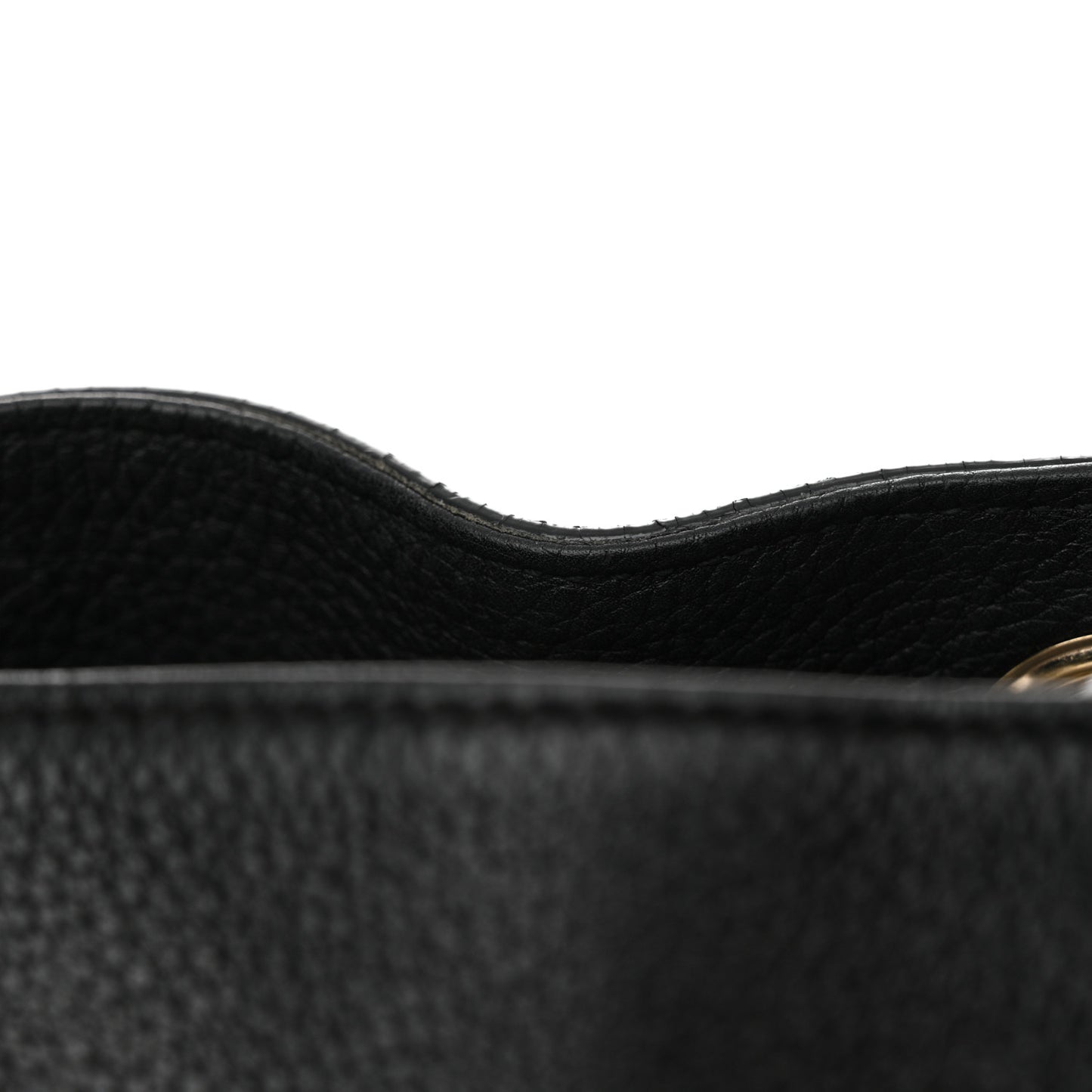 Pebbled Calfskin Medium Soho Chain Shoulder Bag Black