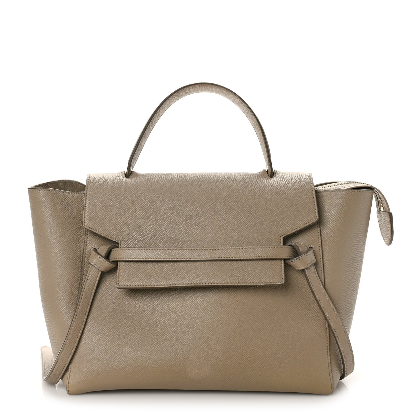 Grained Calfskin Mini Belt Bag Light Taupe