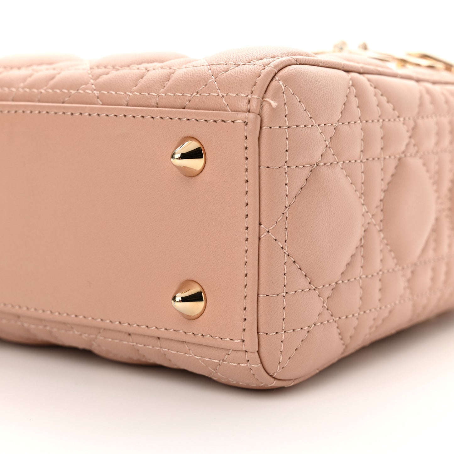 Lambskin Cannage Small My ABC Dior Lady Dior Rose Des Vents