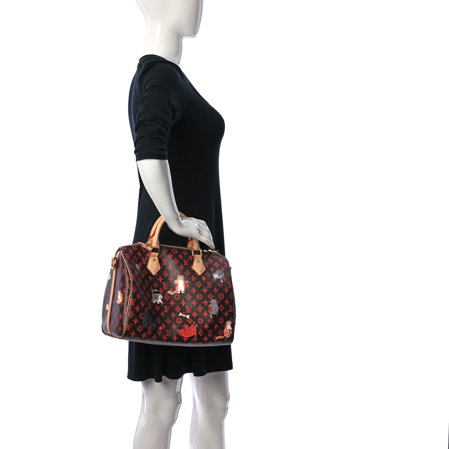 Louis Vuitton Catogram Speedy Bandouliere 30 Marron 2 of 17