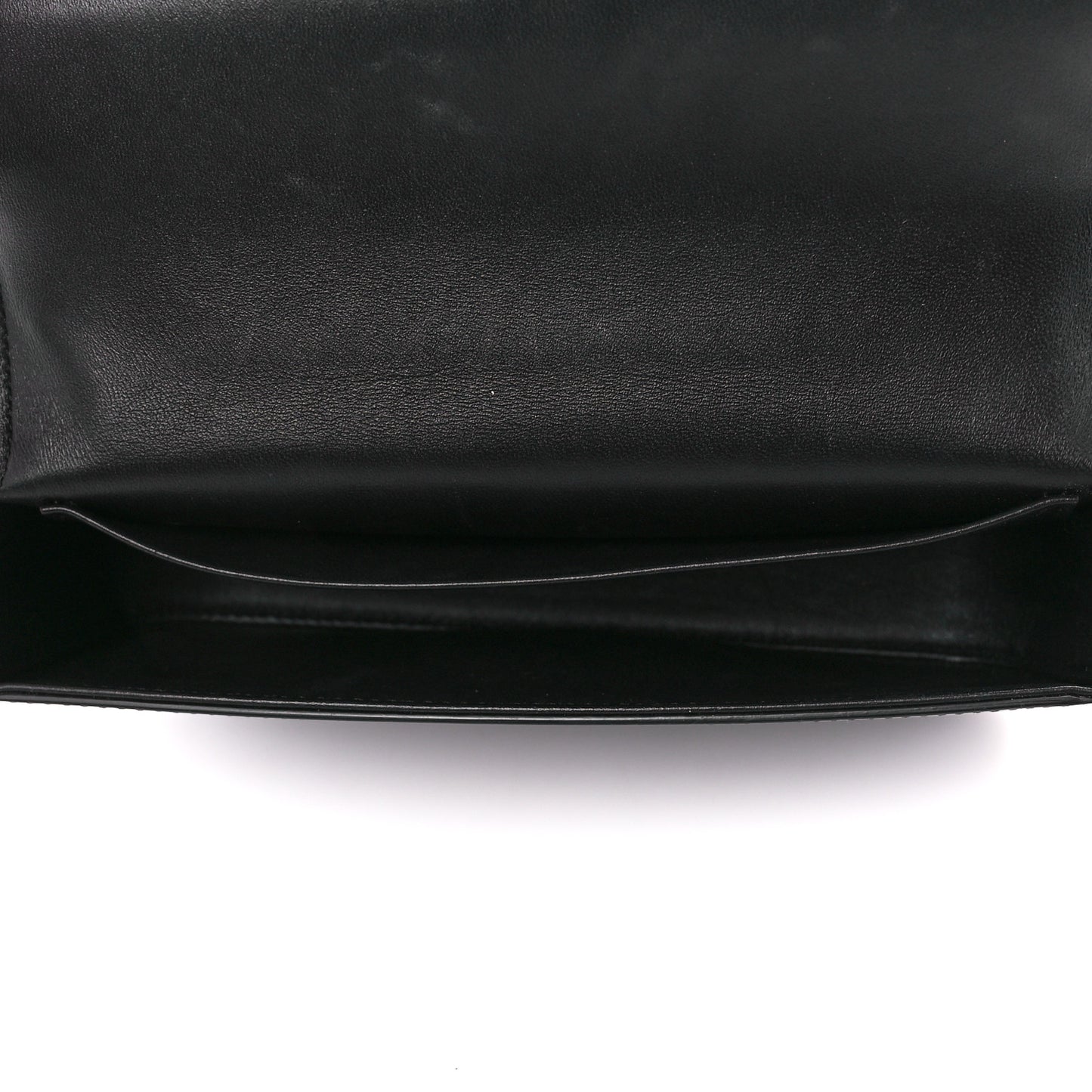 Shiny Calfskin Cuir Triomphe Chain Shoulder Bag Black