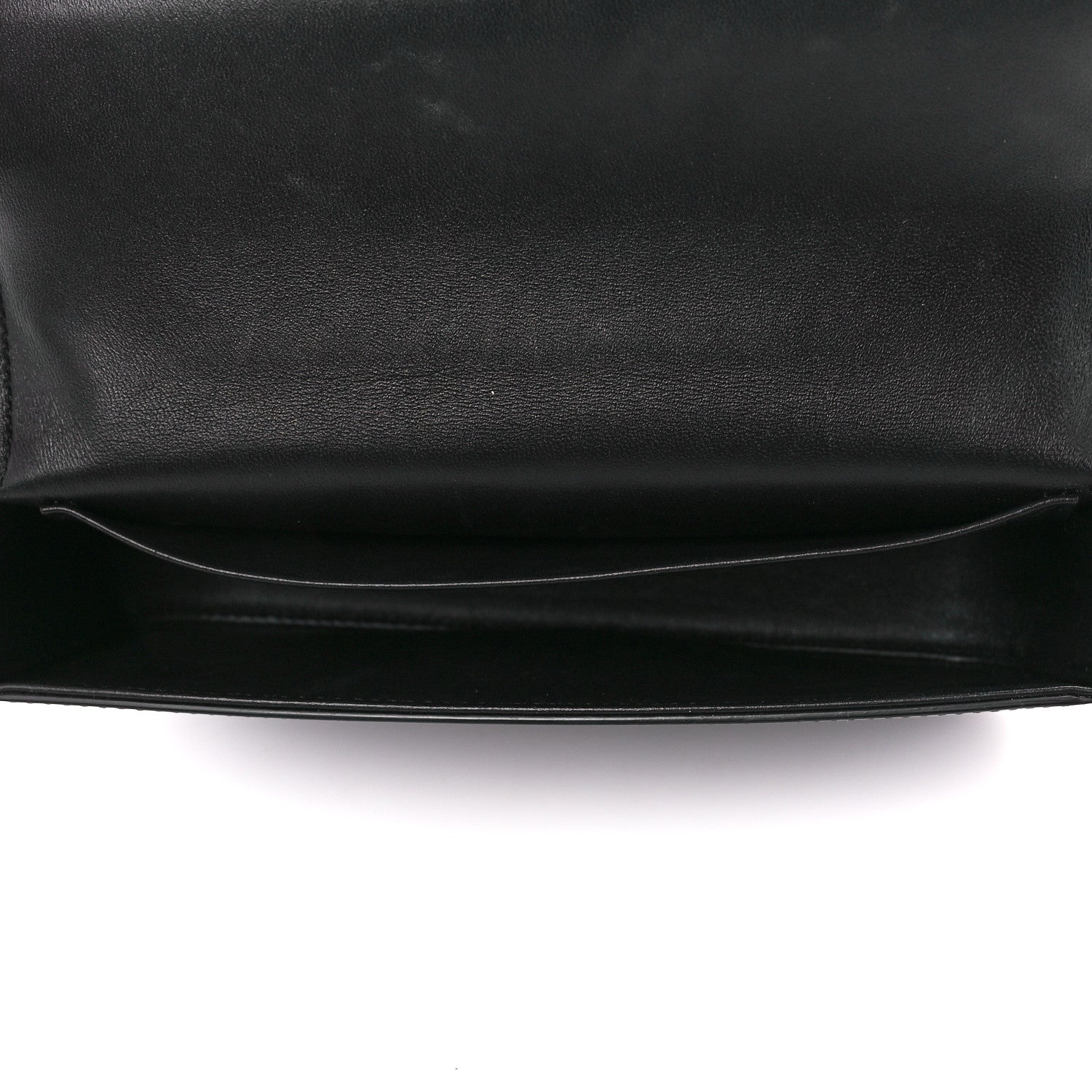 Celine Shiny Calfskin Cuir Triomphe Chain Shoulder Bag Black 5 of 11