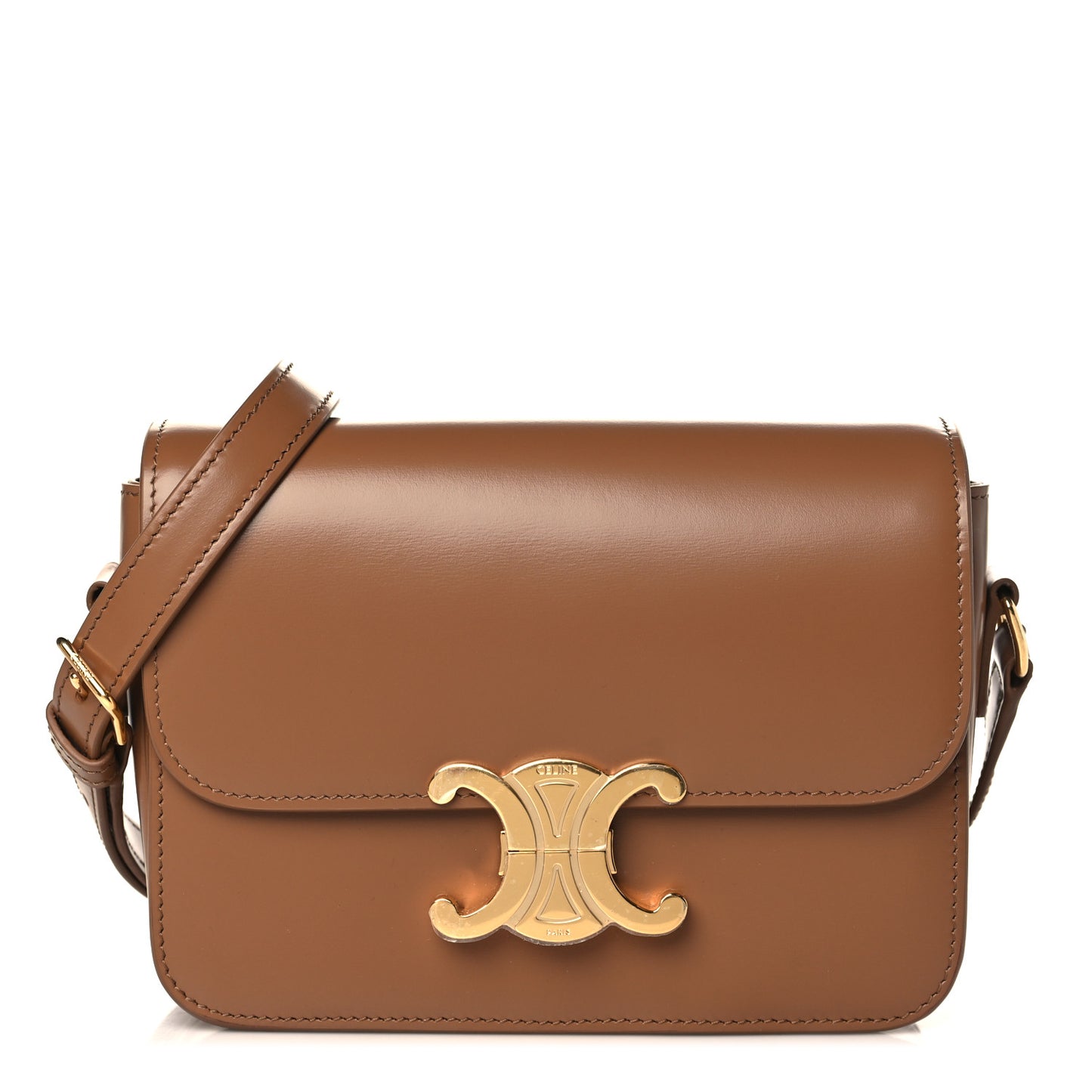 Shiny Calfskin Teen Triomphe Bronze