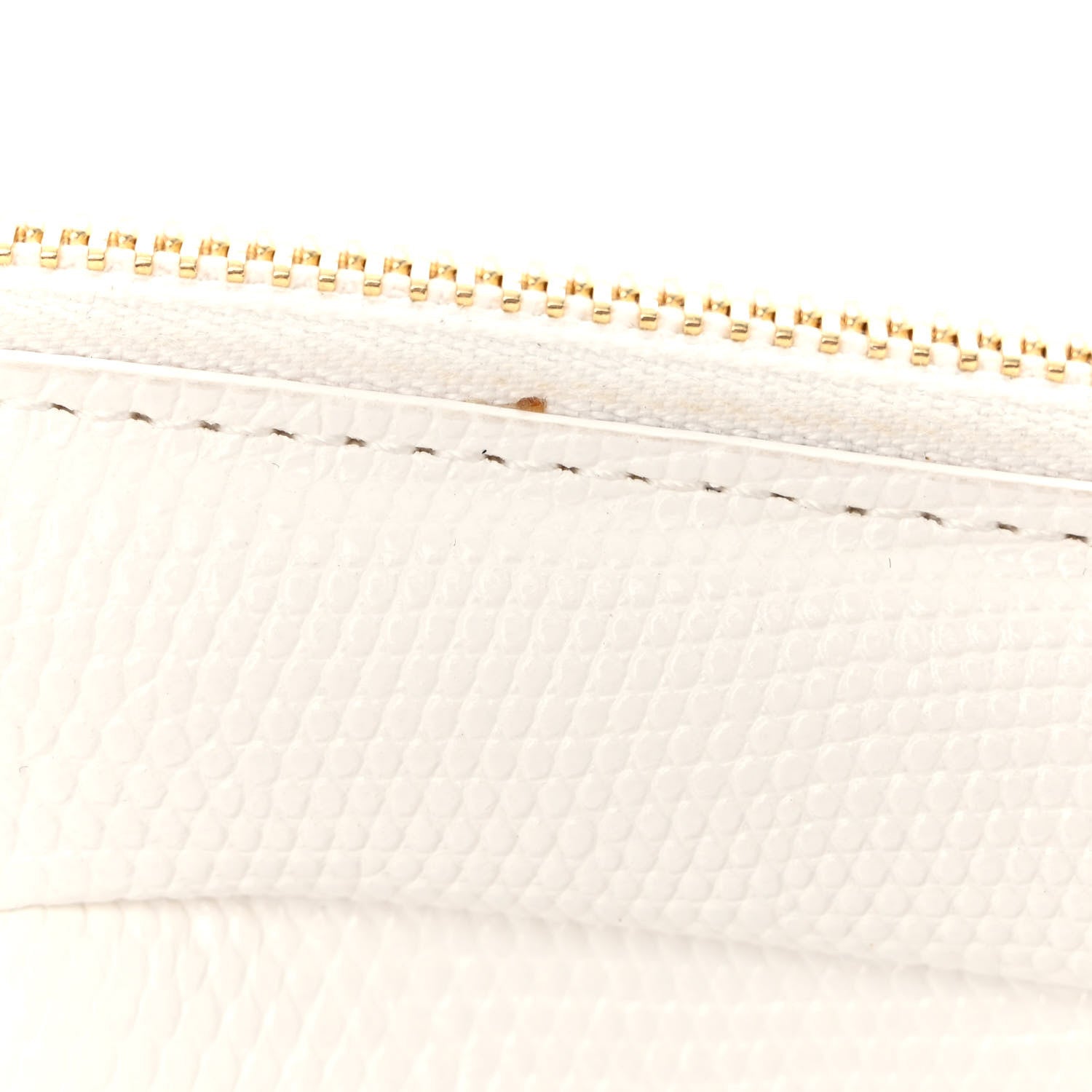 Mansur Gavriel Calfskin Lizard Embossed M Frame Bag White 12 of 12