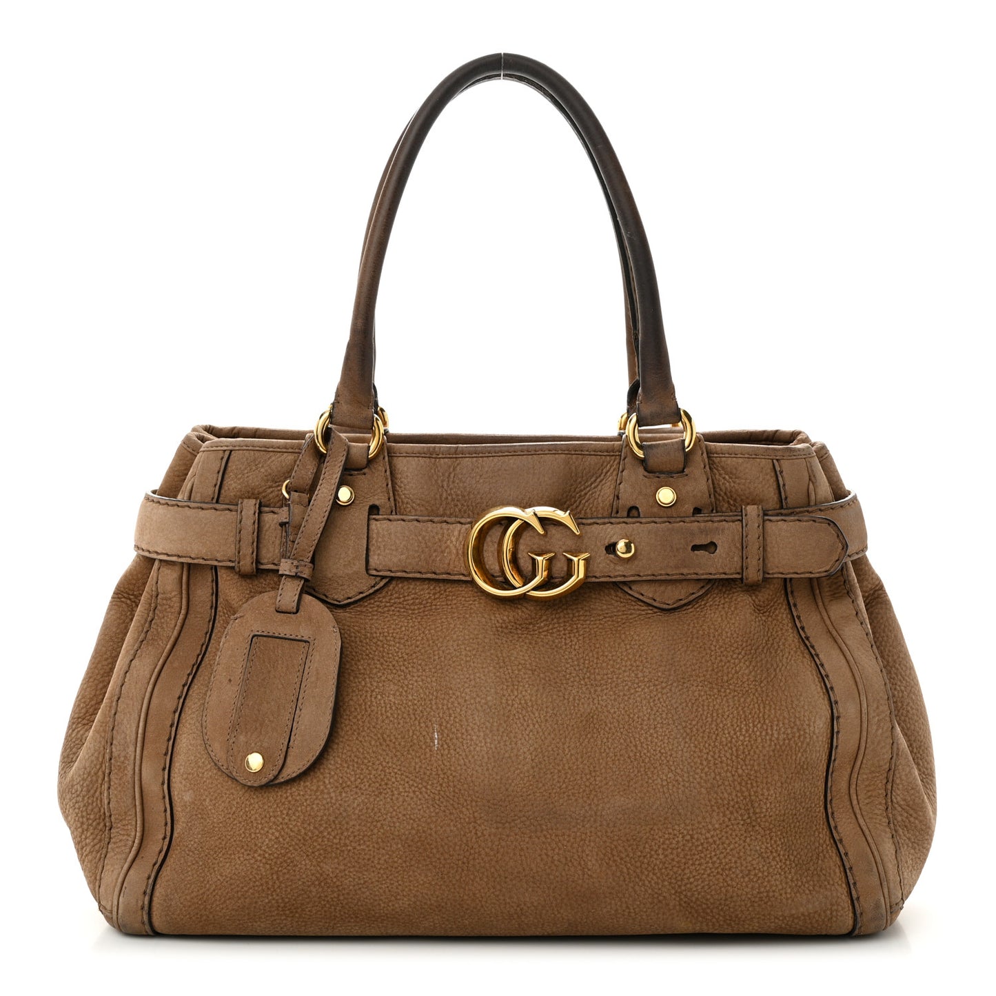 Suede Medium GG Running Tote Brown