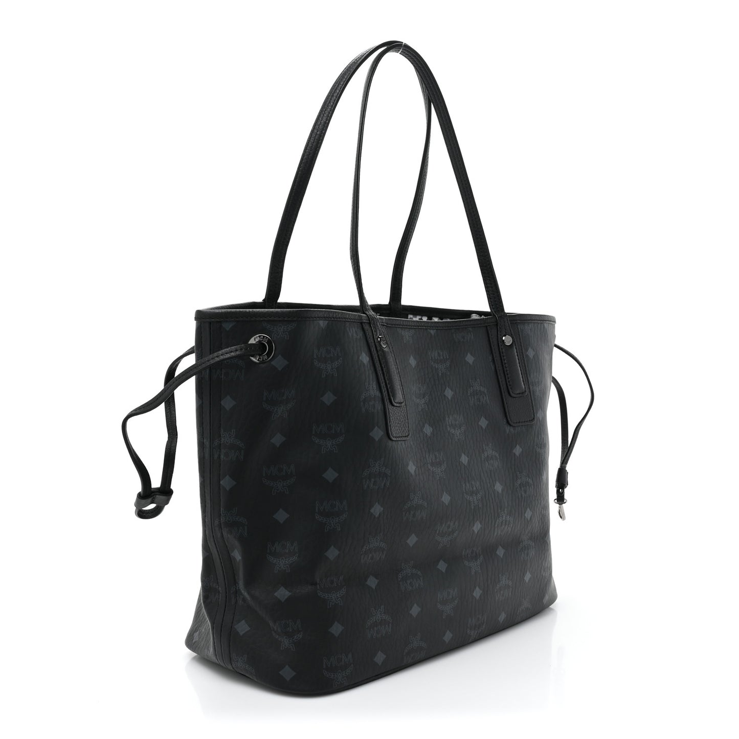 Visetos Medium Liz Reversible Shopper Tote Black