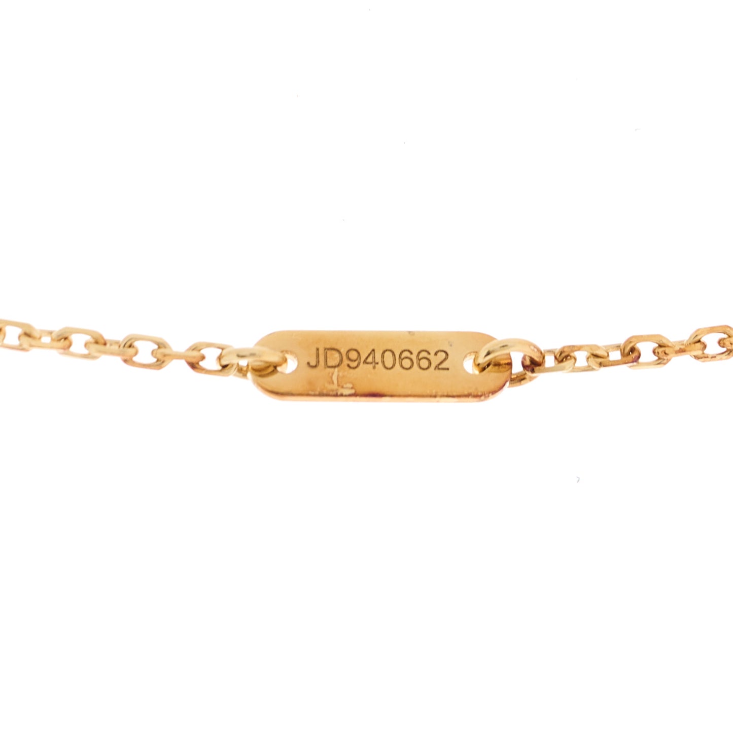 18K Yellow Gold Mother of Pearl Sweet Alhambra Pendant Necklace