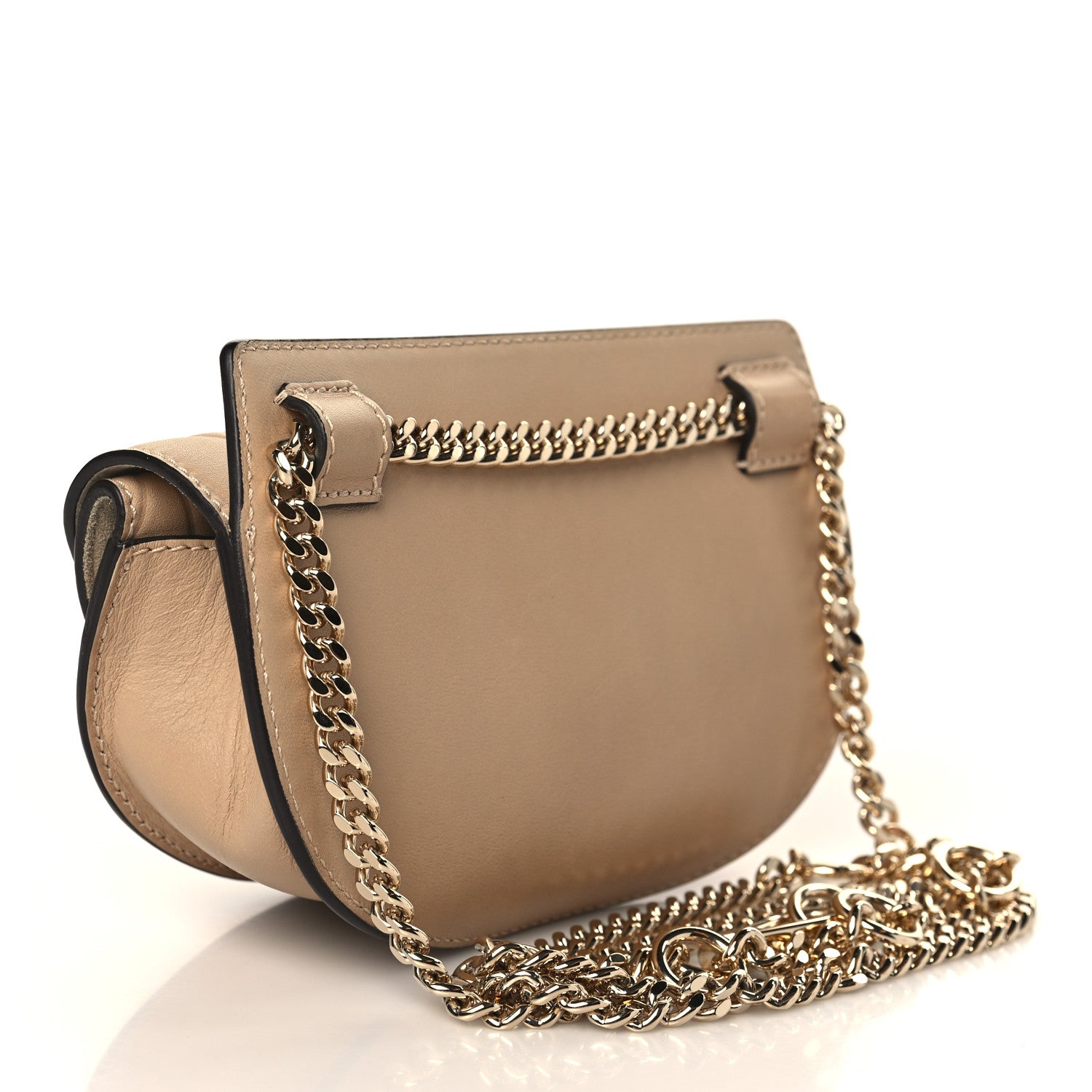 Chloe Calfskin Embossed Nano Georgia Crossbody Bag Sand 3 of 9