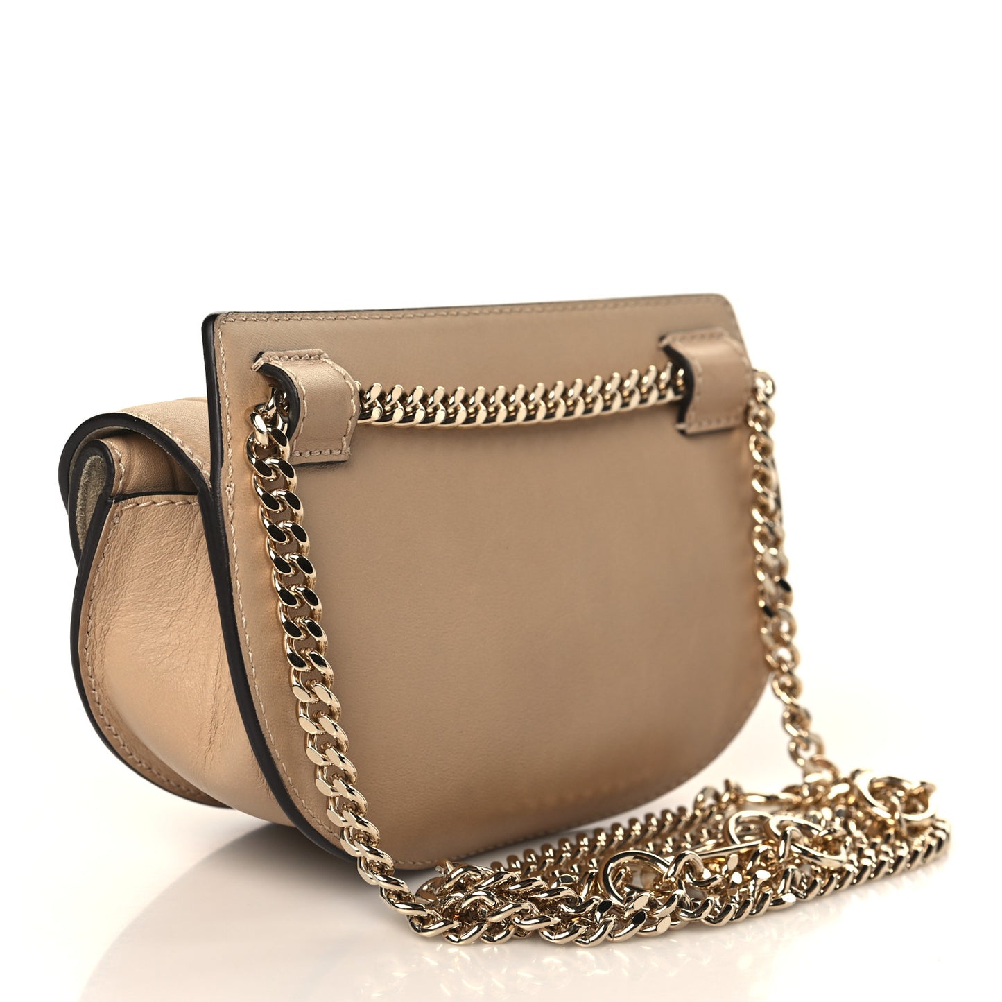 Calfskin Embossed Nano Georgia Crossbody Bag Sand