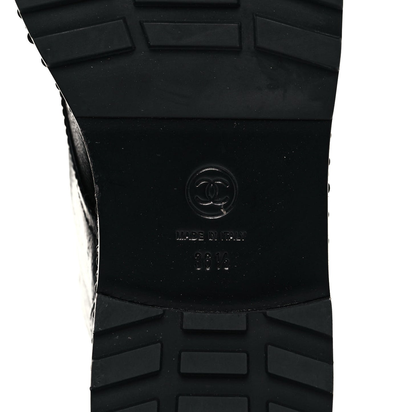Crackled Calfskin Velvet Pearl Combat Short Boots 36.5 Black