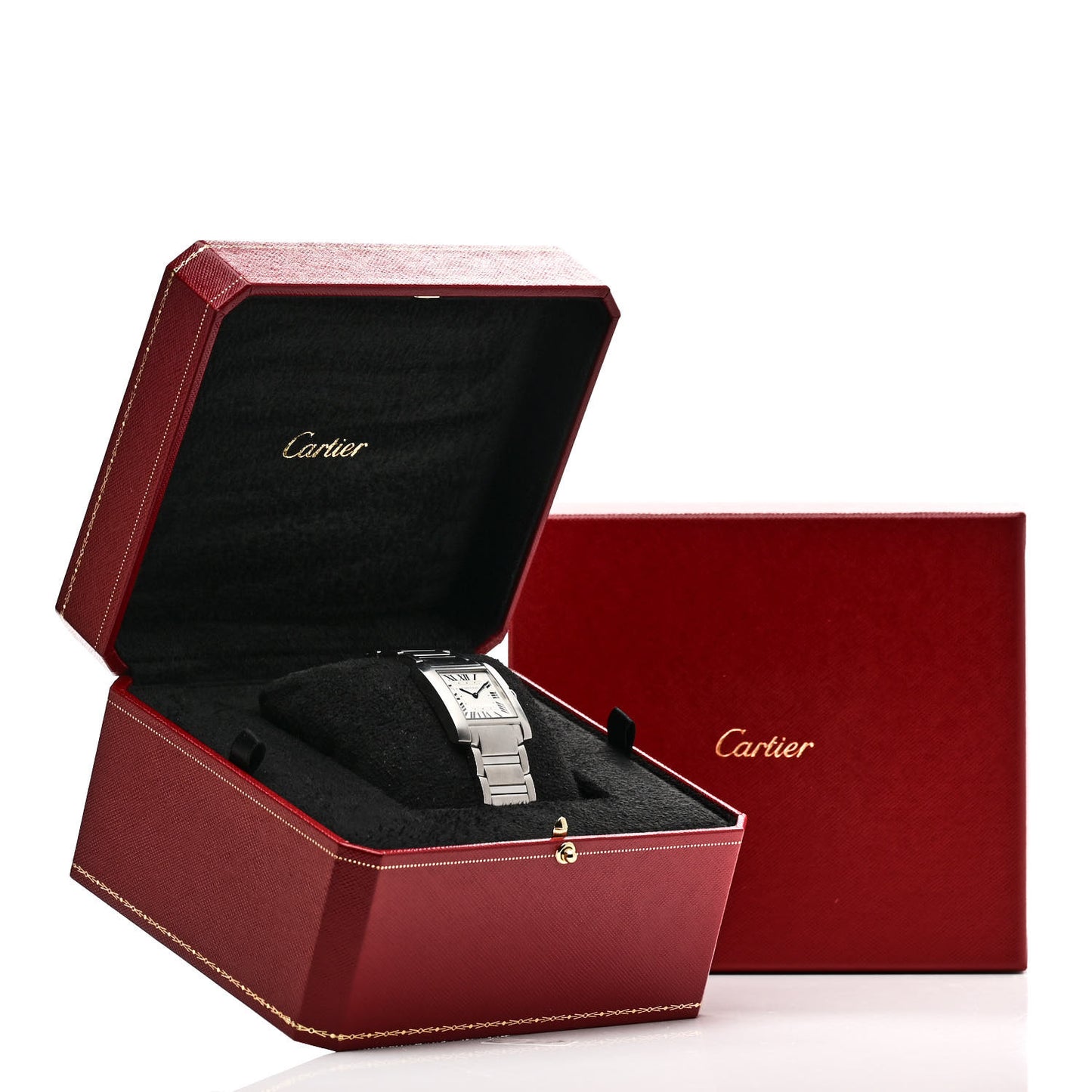 Stainless Steel 27mm Tank Francaise Quartz Watch