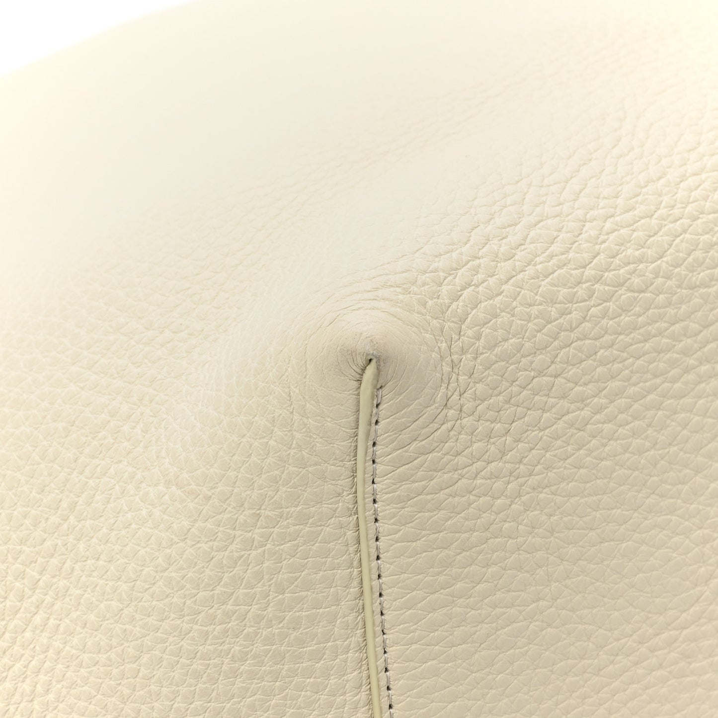 Grained Calfskin Large N/S Park Tote Ivory