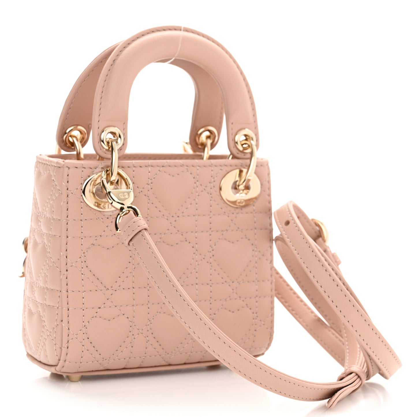 Lambskin Cannage Micro DiorAmour Lady Dior Pink
