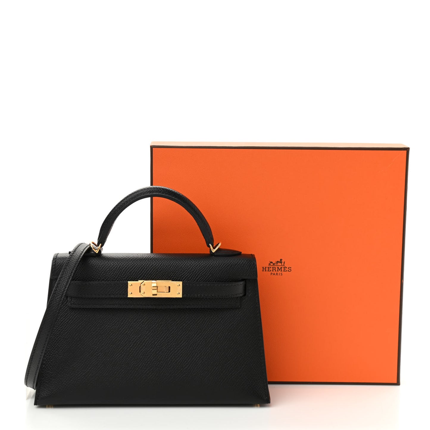 Epsom Mini Kelly Sellier 20 Black