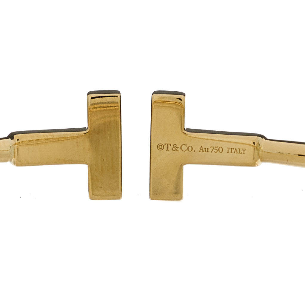 18K Yellow Gold T Wire Bracelet