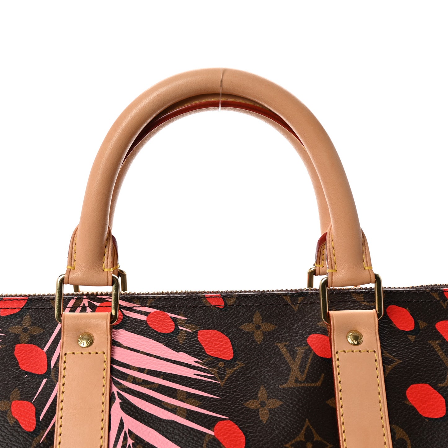 Monogram Jungle Dots Keepall Bandouliere 50 Sugar Pink Poppy