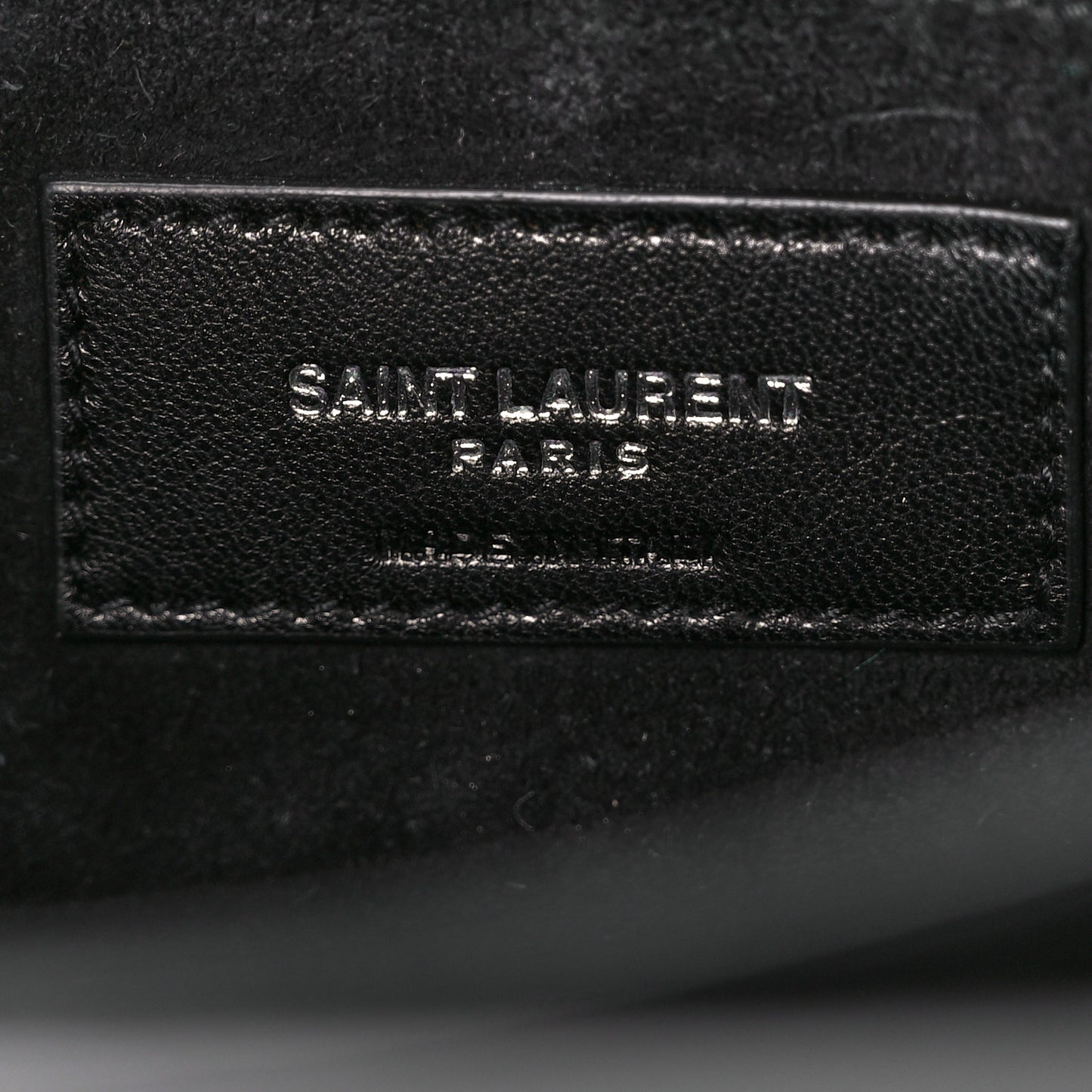 Calfskin Crocodile Embossed Large Monogram Sunset Black