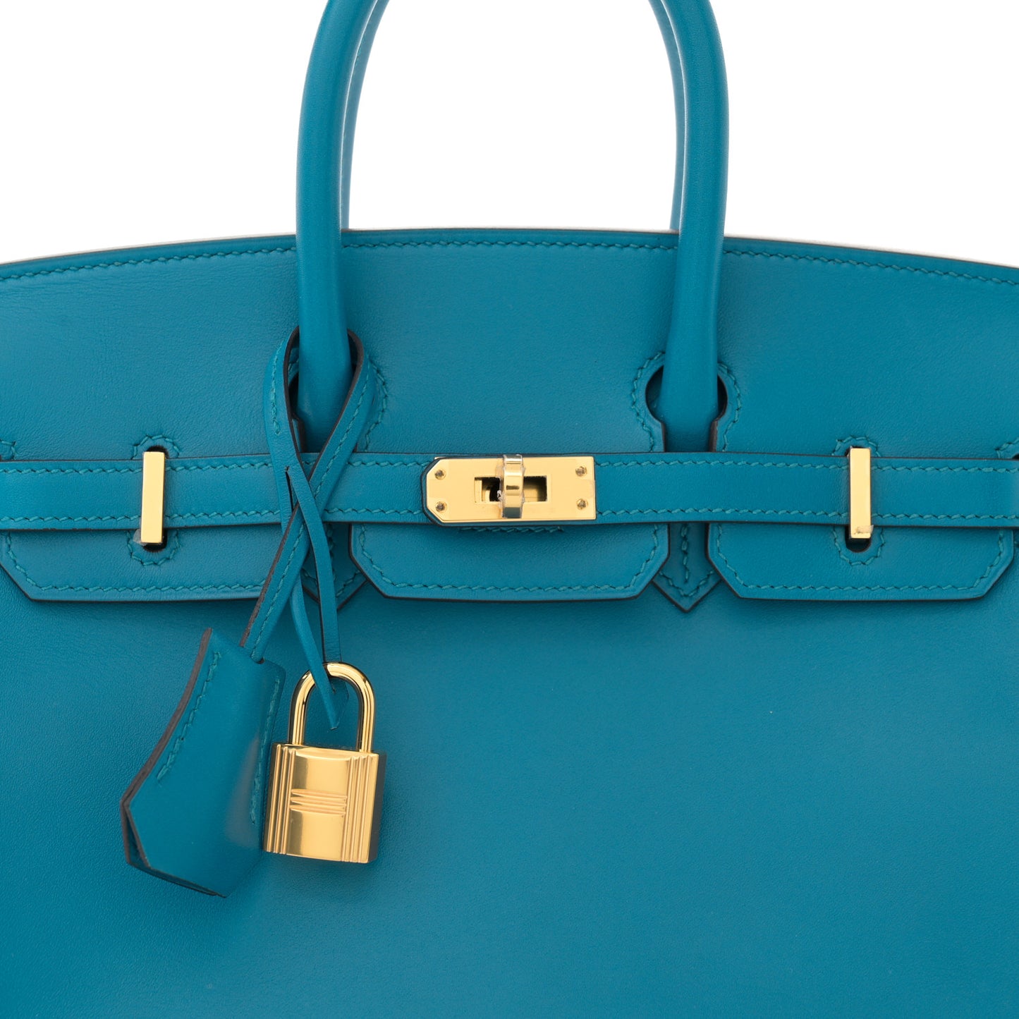 Tadelakt Birkin 25 Bleu Izmir