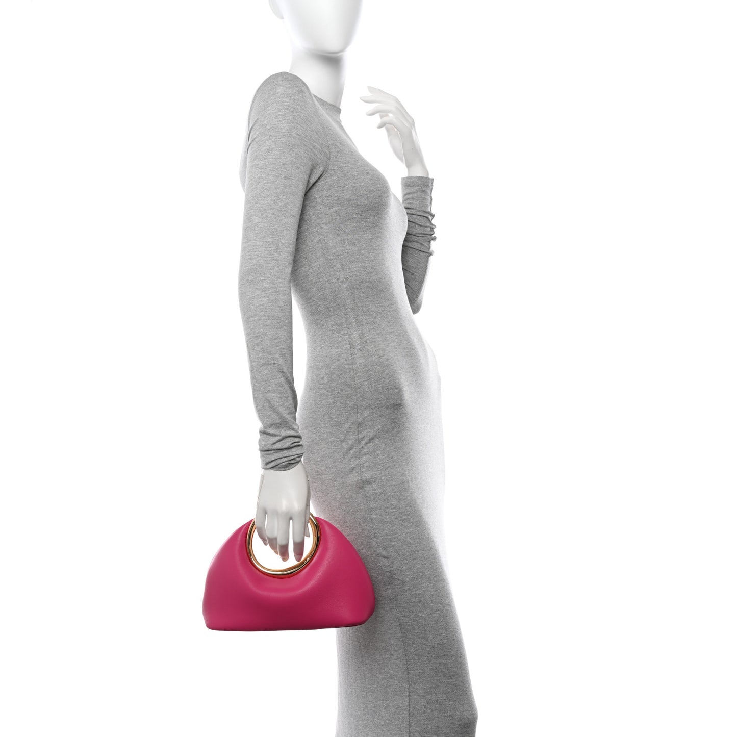 Calfskin Le Petit Calino Ring Top Handle Bag Pink