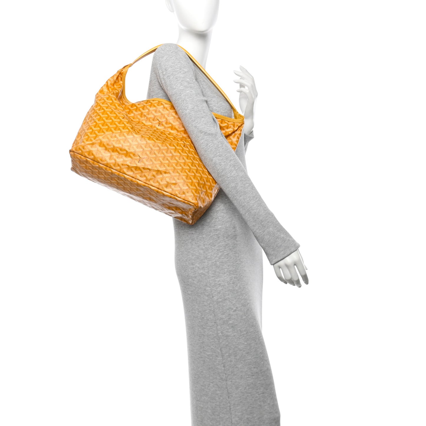 Goyardine Fidji Zip Hobo Yellow