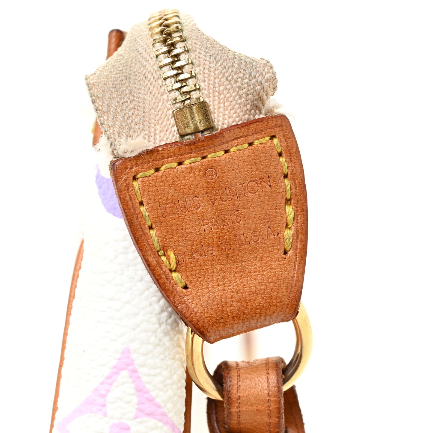 Monogram Multicolor Pochette Accessories White