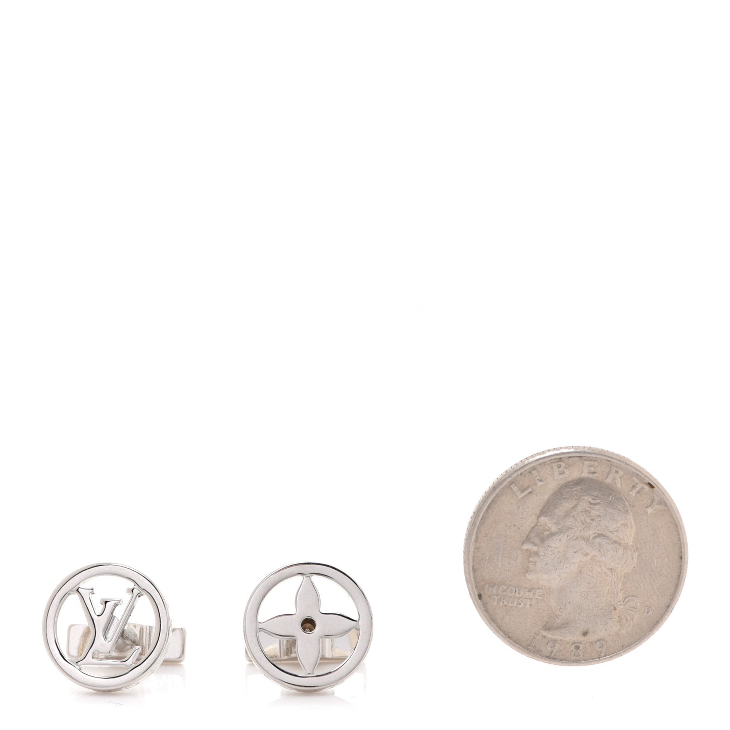LV Catch Cufflinks Silver