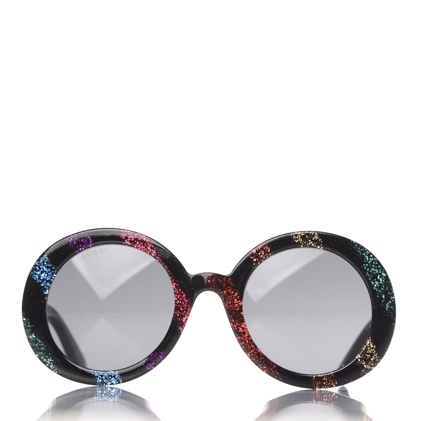 Acetate Round Glitter GG0319S Sunglasses Rainbow