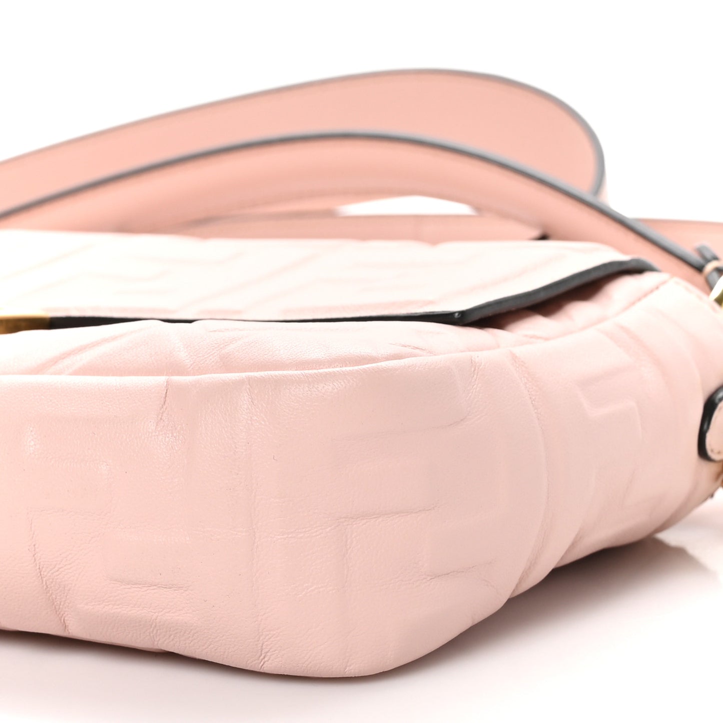 Nappa FF 1974 Embossed Baguette Rosa Bourbon