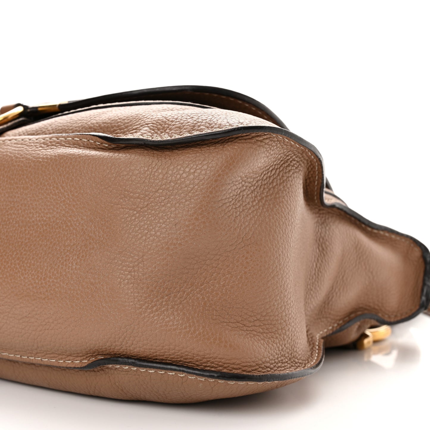 Calfskin Medium Marcie Satchel Light Tan