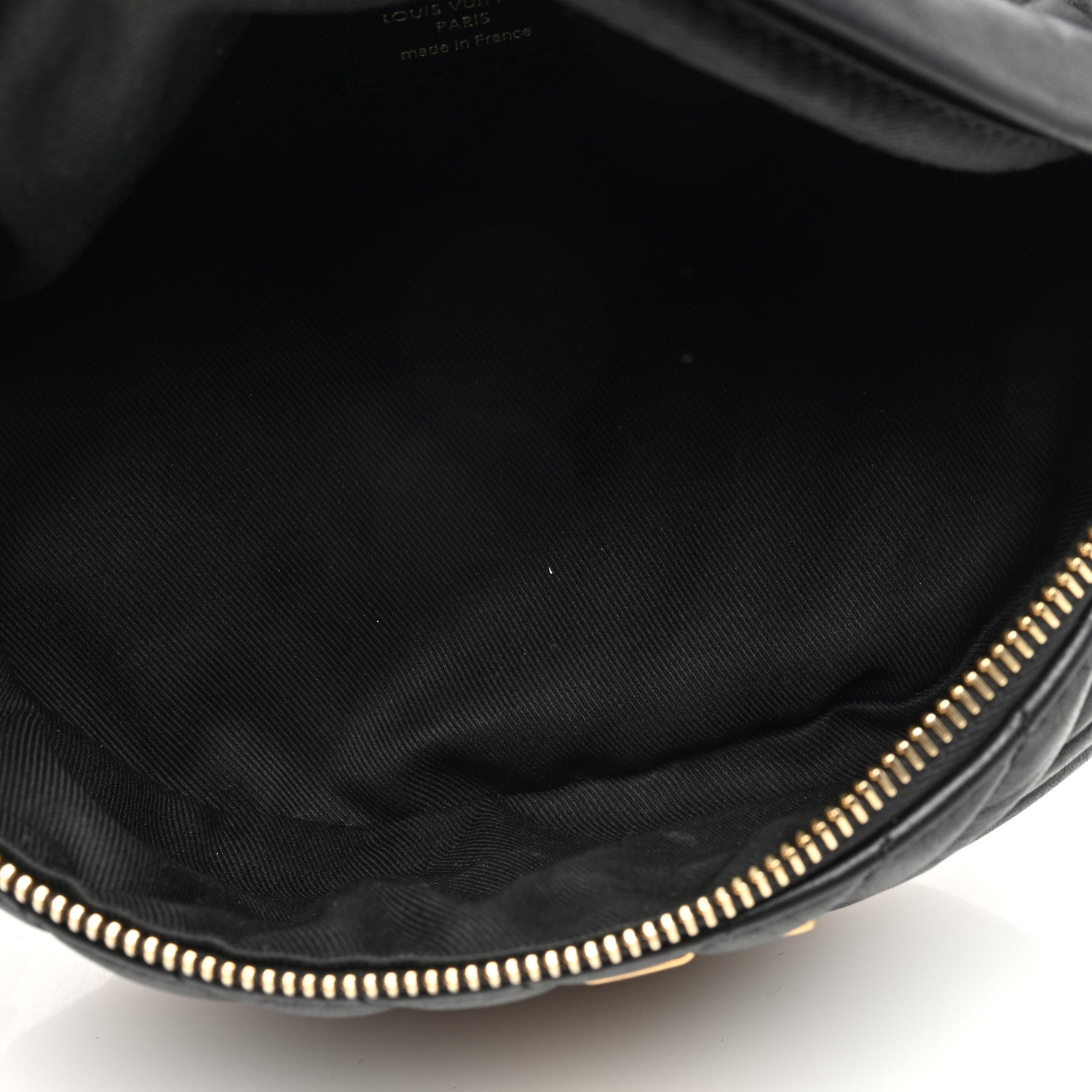 Louis Vuitton Calfskin Quilted New Wave Bumbag Black 5 of 10