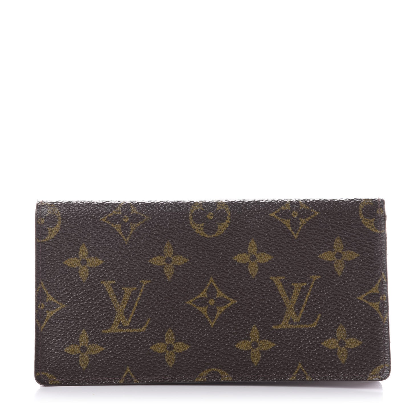 Monogram Checkbook Holder Wallet Cover